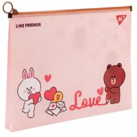 Dosar pentru hârtii YES A4 Line Friends Brown (492090)