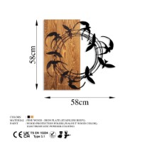 Panou decorativ Wallity Spiral Birds 1 imaginea #7 — magazin online Desire.md