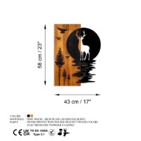 Panou decorativ Wallity Deer and Moon imaginea #7 — magazin online Desire.md