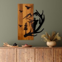 Panou decorativ Wallity Deer and Mountain