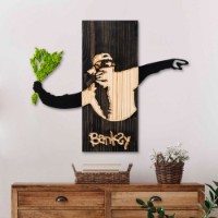 Panou decorativ Wallity Banksy Flower Thrower 2