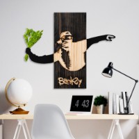 Panou decorativ Wallity Banksy Flower Thrower 2 imaginea #2 — magazin online Desire.md