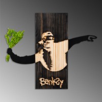 Panou decorativ Wallity Banksy Flower Thrower 2 imaginea #6 — magazin online Desire.md