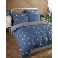Lenjerie de pat L'Essentiel Geometirk Blue