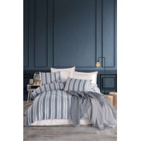Lenjerie de pat L'Essentiel Soft Line Navy