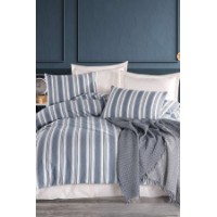 Lenjerie de pat L'Essentiel Soft Line Navy imaginea #2 — magazin online Desire.md