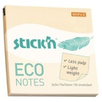 Бумага для заметок Stick'n Eco Pastel Yellow 100p (21745)