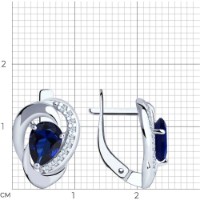 Cercei SOLOVOV JEWELRY 88020046 2,92g imaginea #3 — magazin online Desire.md