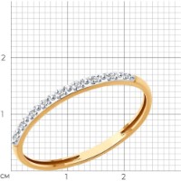 Inel SOLOVOV JEWELRY 51-210-01955-1 s.16 0,85g imaginea #2 — magazin online Desire.md