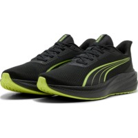 Adidași pentru bărbați Puma Dasher Lite Puma Black/Flat Dark Gray/Sunny Lime, s.45