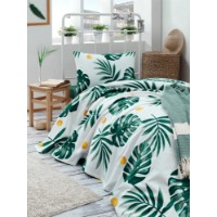 Lenjerie de pat L'Essentiel Monstera Green v2