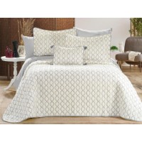 Lenjerie de pat L'Essentiel Brillance Cream Grey