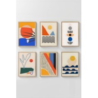 Set de 6 picturi Wallity Artsycllct11 imaginea #2 — magazin online Desire.md