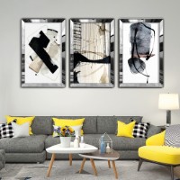 Set de 3 tablouri Wallity Huhu408 50x70cm
