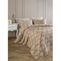 Lenjerie de pat L'Essentiel Yelpaze Brown