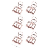 Agrafe de hârtie Meshu Rose Gold 19mm 6pcs (MS_41595) imaginea #3 — magazin online Desire.md