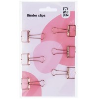 Agrafe de hârtie Meshu Rose Gold 19mm 6pcs (MS_41595)