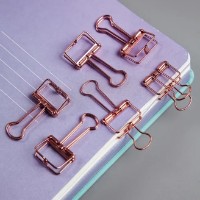 Agrafe de hârtie Meshu Rose Gold 19mm 6pcs (MS_41595) imaginea #2 — magazin online Desire.md