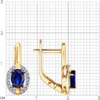 Cercei SOLOVOV JEWELRY 51-220-00960-1 2,97g imaginea #4 — magazin online Desire.md
