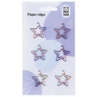 Agrafe de hârtie Meshu Stars 25mm 6pcs (MS_41585)