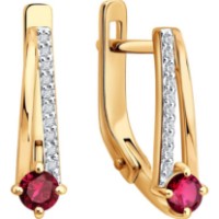 Cercei SOLOVOV JEWELRY 51-220-01067-2 2,22g imaginea #4 — magazin online Desire.md