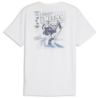 Tricou bărbătesc Puma Run Nitro Graphic Puma White, s.S imaginea #2 — magazin online Desire.md