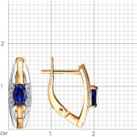 Cercei SOLOVOV JEWELRY 51-220-01279-3 2,69g imaginea #4 — magazin online Desire.md