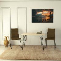 Masă pentru bucătărie Hanah Home Sandalf Square Oak