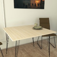 Masă pentru bucătărie Hanah Home Sandalf Square Oak imaginea #3 — magazin online Desire.md