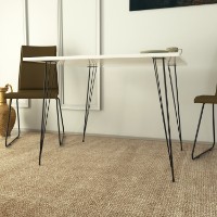 Masă pentru bucătărie Hanah Home Sandalf Square Shiny White imaginea #2 — magazin online Desire.md