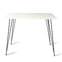 Masă pentru bucătărie Hanah Home Sandalf Square Shiny White imaginea #5 — magazin online Desire.md