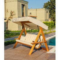 Садовые качели Hanah Home Lyon 2400 Beige фото №2 — интернет-магазин Desire.md