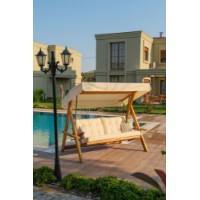 Садовые качели Hanah Home Lyon 2400 Beige фото №3 — интернет-магазин Desire.md