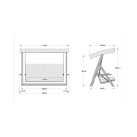 Садовые качели Hanah Home Lyon 2400 Beige фото №12 — интернет-магазин Desire.md