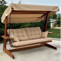 Садовые качели Hanah Home Sia 2400 Camel фото №2 — интернет-магазин Desire.md