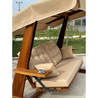 Садовые качели Hanah Home Sia 2400 Camel фото №4 — интернет-магазин Desire.md