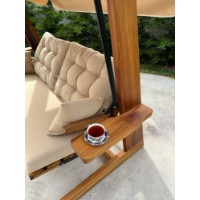 Садовые качели Hanah Home Sia 2400 Camel фото №5 — интернет-магазин Desire.md