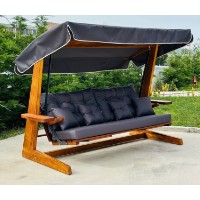 Садовые качели Hanah Home Luna Deluxe 2600 Anthracite