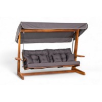 Садовые качели Hanah Home Luna Deluxe 2600 Anthracite фото №9 — интернет-магазин Desire.md