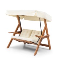 Садовые качели Hanah Home Galata Swing S2 Cream фото №3 — интернет-магазин Desire.md