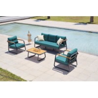 Set mobila de grădină Hanah Home Rio Petrol Blue