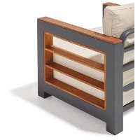Набор садовой мебели Hanah Home Larix White фото №4 — интернет-магазин Desire.md