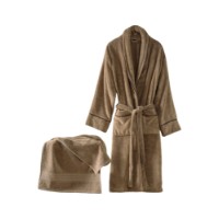 Set halat si prosop de baie L'Essentiel Exclusive Beige imaginea #3 — magazin online Desire.md