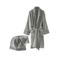 Set halat si prosop de baie L'Essentiel Exclusive Grey imaginea #3 — magazin online Desire.md