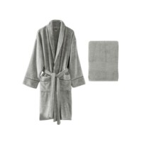 Set halat si prosop de baie L'Essentiel Exclusive Grey imaginea #4 — magazin online Desire.md