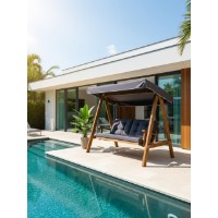 Садовые качели Hanah Home Pera 2000 Anthracite фото №2 — интернет-магазин Desire.md