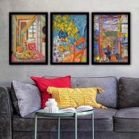 Set de 3 picturi Wallity 3SC_UN1535378 55x75cm