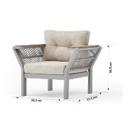 Set mobila de grădină Hanah Home Vicenza imaginea #7 — magazin online Desire.md