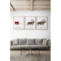 Set de 3 picturi Wallity Nwyearmdl16