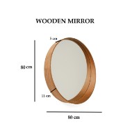 Oglindă Hanah Home Bias 80 Walnut imaginea #5 — magazin online Desire.md